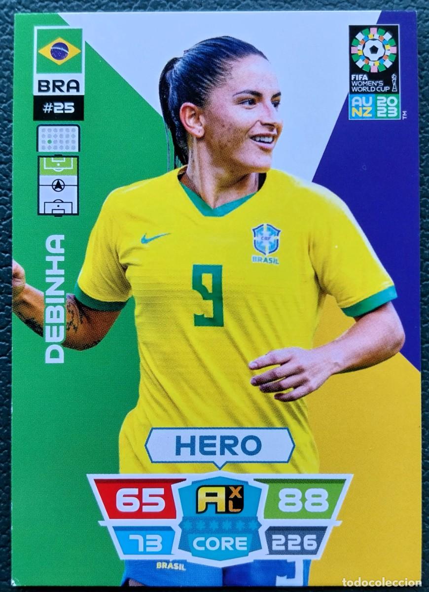 Cromos de f&uacute;tbol: 25 DEBINHA BRASIL FICHAS ALBUM ADRENALYN FEMENINO MUNDIAL WOMEN'S WORLD AU NZ 2023