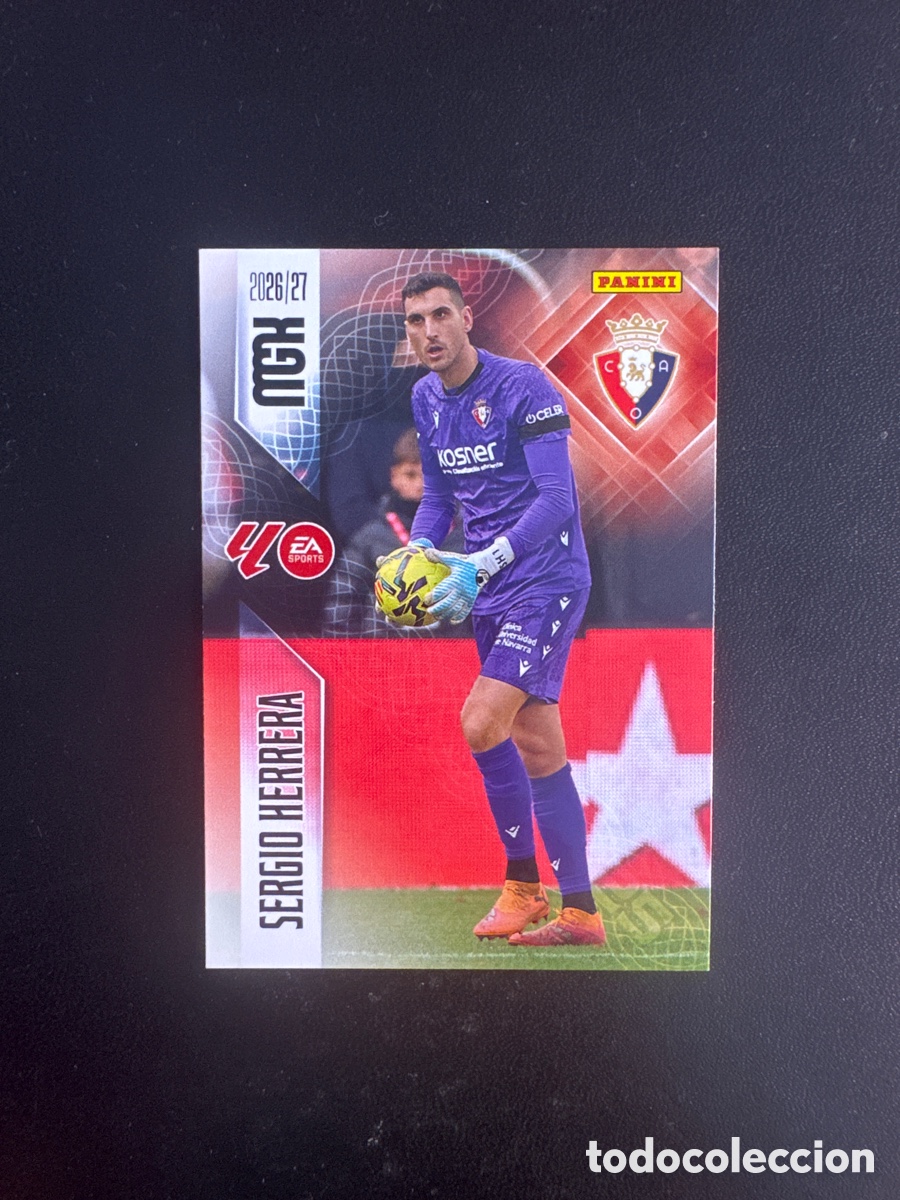 Cartes &agrave; collectionner de Football: SERGIO HERRERA OSASUNA N&Uacute;MERO 254 MEGACRACKS 2026 2027