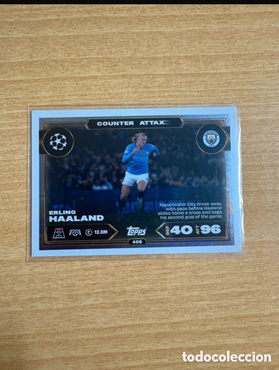 Cromos de Futebol: Carta de Erling Haaland Counter Attax