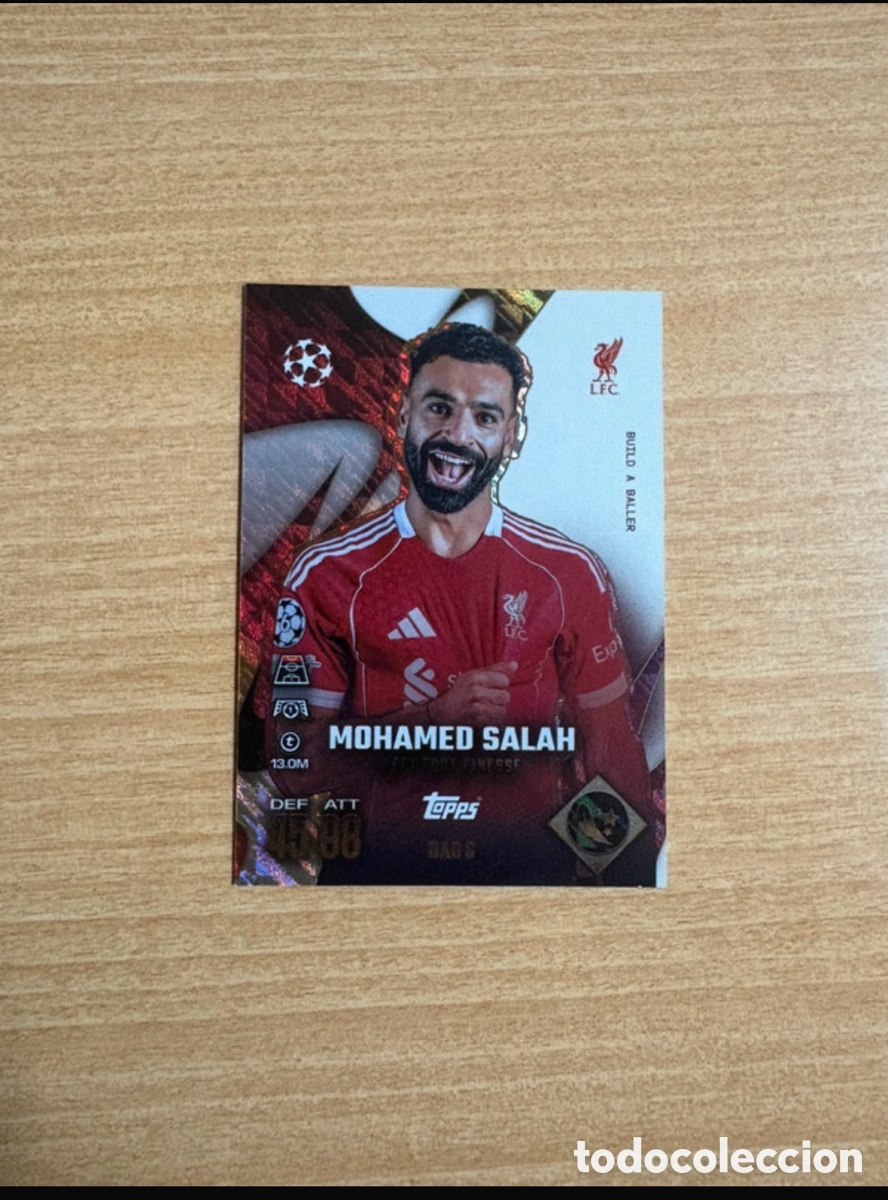 Cromos de Futebol: Carta de Salah topps champions league