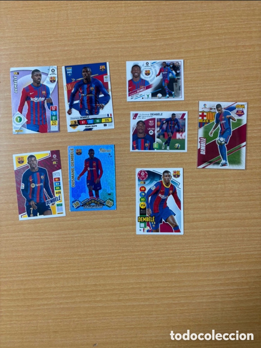 Cromos de Futebol: Lote de cartas y cromos Demb&eacute;l&eacute; diferentes colecciones y a&ntilde;os