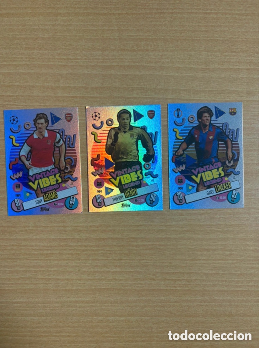 Cromos de Futebol: Pack cartas topps champions league Vintage Vibes Legend