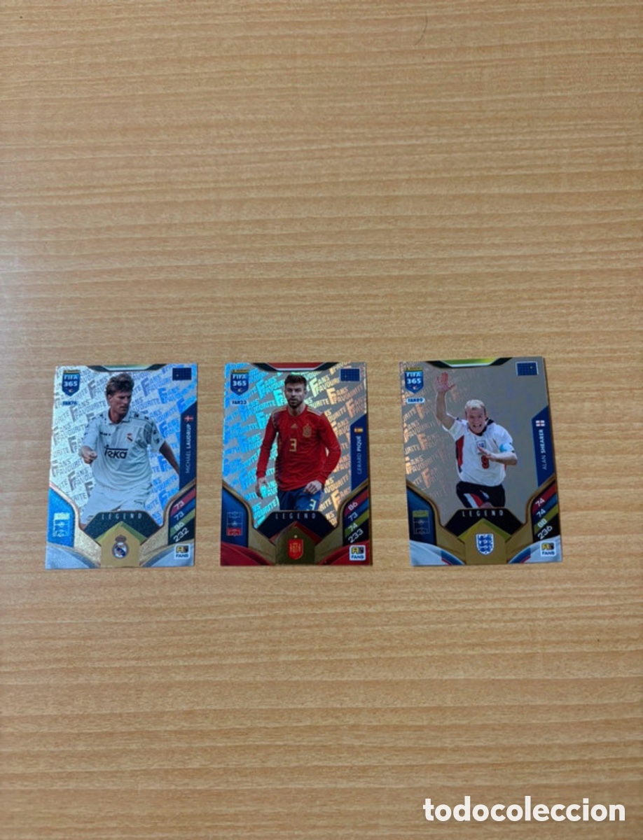 Cromos de Futebol: Pack tres cartas FIFA 365 leyendas