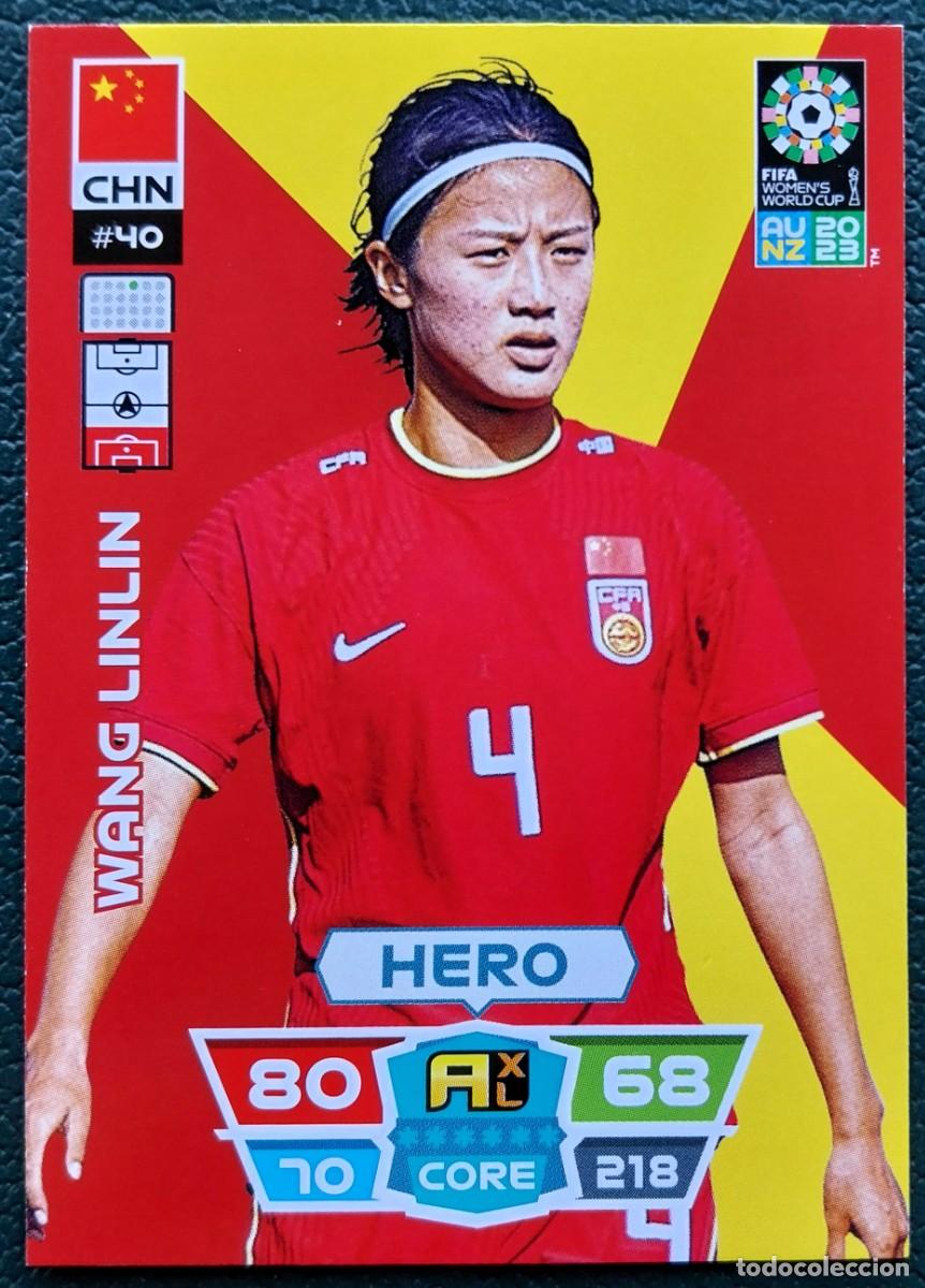Cromos de f&uacute;tbol: 40 WANG LINLIN CHINA FICHAS ALBUM ADRENALYN FEMENINO MUNDIAL WOMEN'S WORLD AU NZ 2023