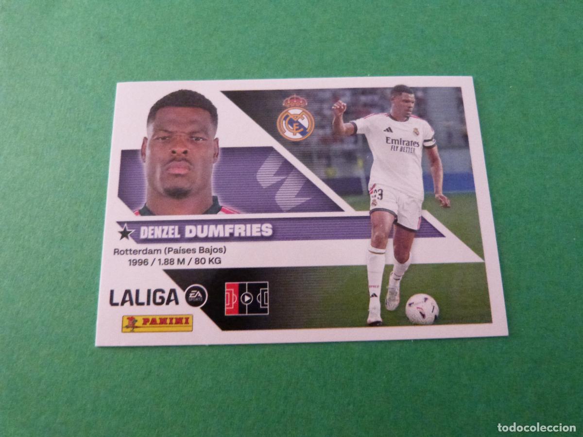 Cromos de f&uacute;tbol: CROMO FUTBOL DUMFRIES REAL MADRID C.F. SIN PEGAR FICHAJE N&ordm; 3 LIGA ESTE 2026-2027/26-27 PANINI
