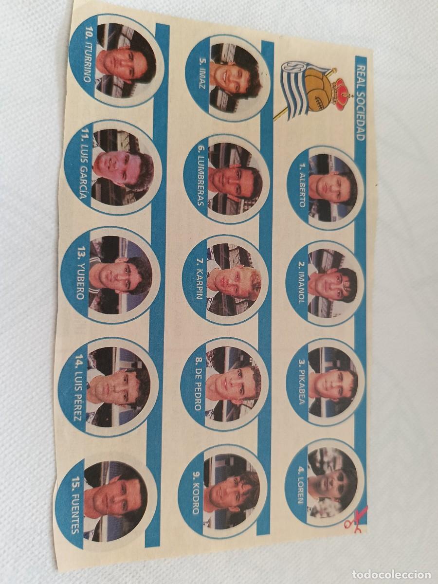 Cromos de f&uacute;tbol: El juego de las chapas revista Supertele a&ntilde;os 90