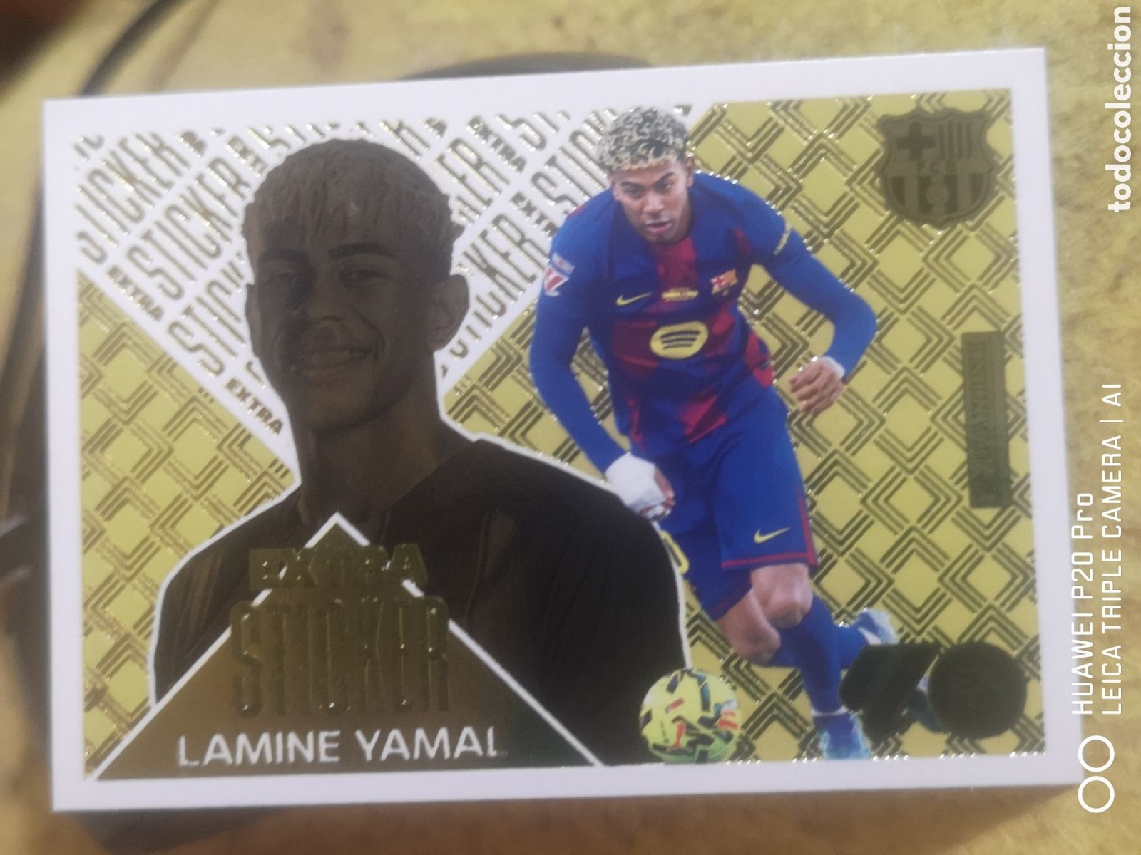 Cromos de Futebol: LAMINE YAMAL EXTRA STICKER ORO LIGA ESTE 2026 2027 2026 27 BARCELONA