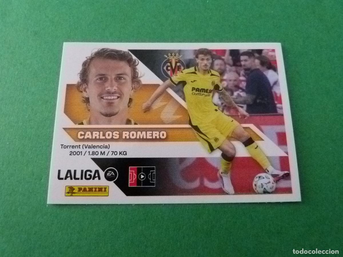 Cromos de f&uacute;tbol: CROMO FUTBOL CARLOS ROMERO VILLARREAL C.F. SIN PEGAR FICHAJE N&ordm; 4 LIGA ESTE 2026-2027/26-27 PANINI