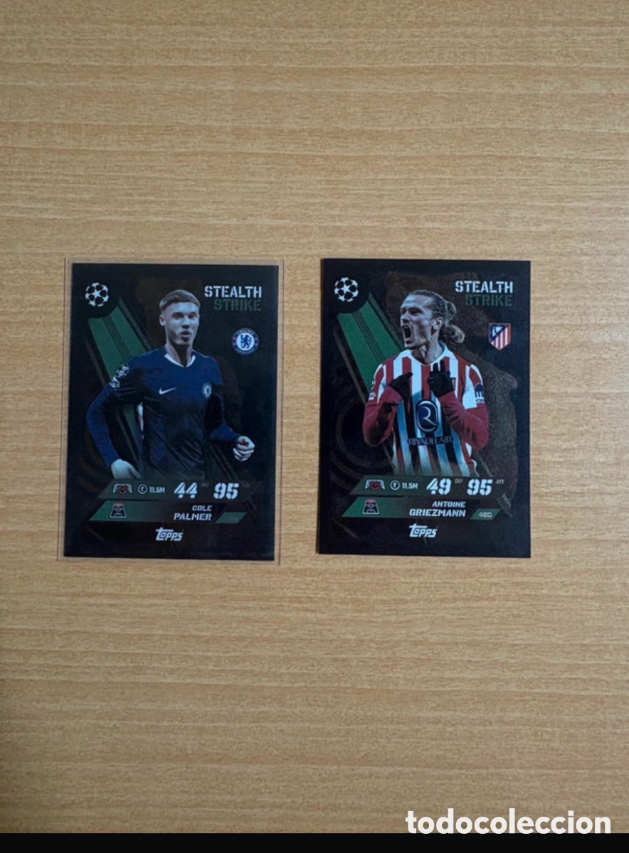 Cromos de Futebol: Pack de cartas de Palmer y Harder topps champions stealth strike