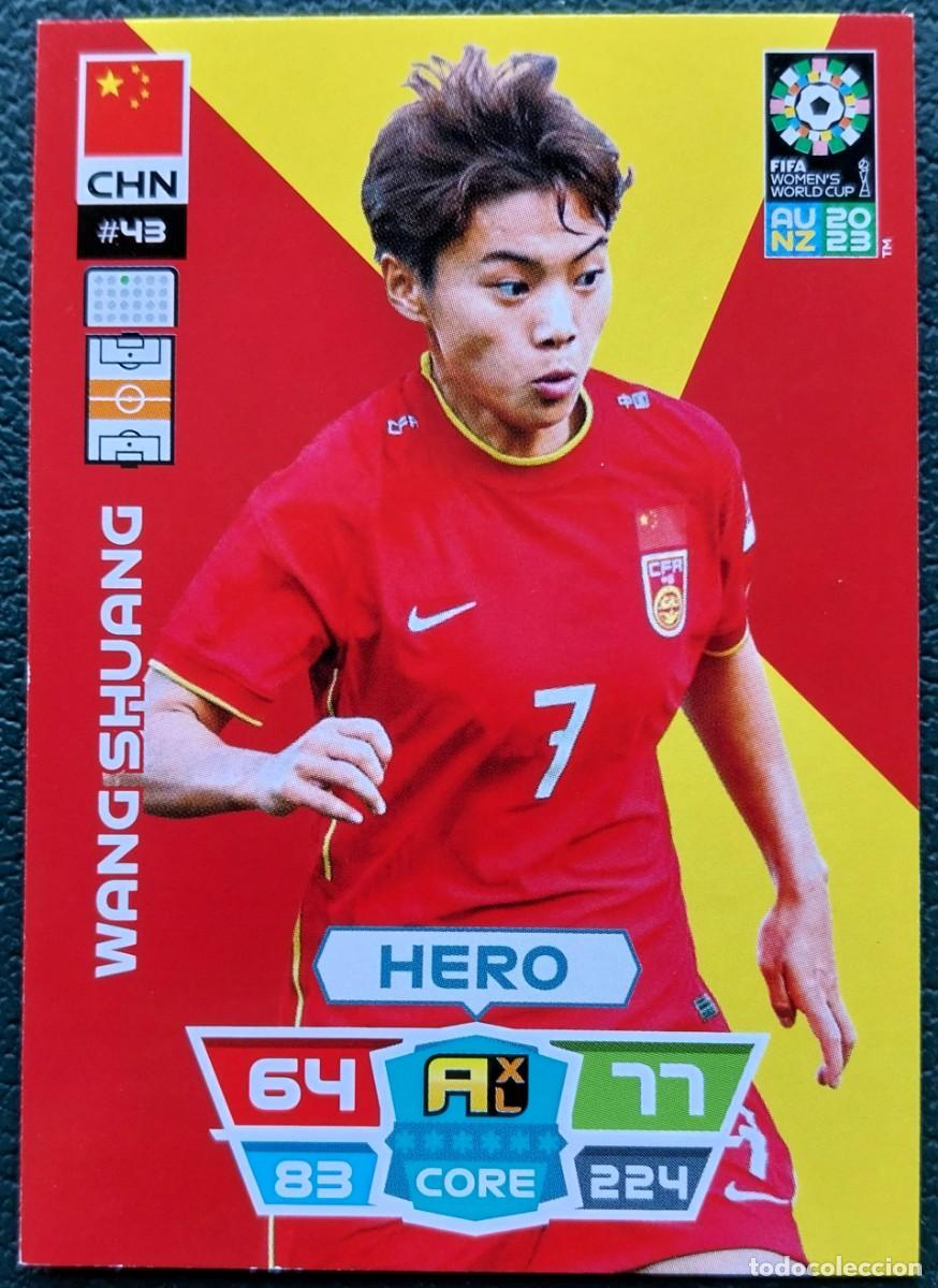 Figurine di Calcio: 43 WANG SHUANG CHINA FICHAS ALBUM ADRENALYN FEMENINO MUNDIAL WOMEN'S WORLD AU NZ 2023