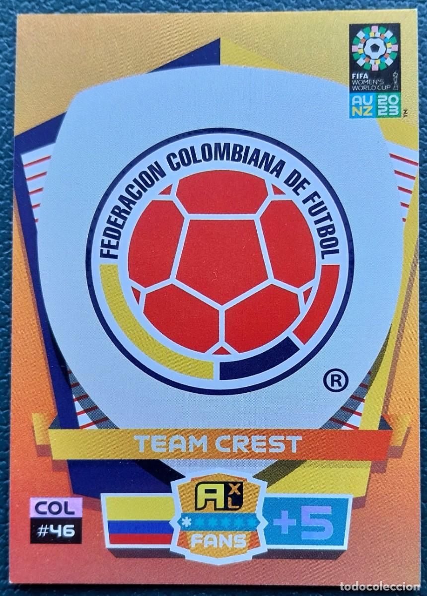 Cromos de Futebol: 46 ESCUDO COLOMBIA FICHAS ALBUM ADRENALYN FEMENINO MUNDIAL WOMEN'S WORLD AU NZ 2023
