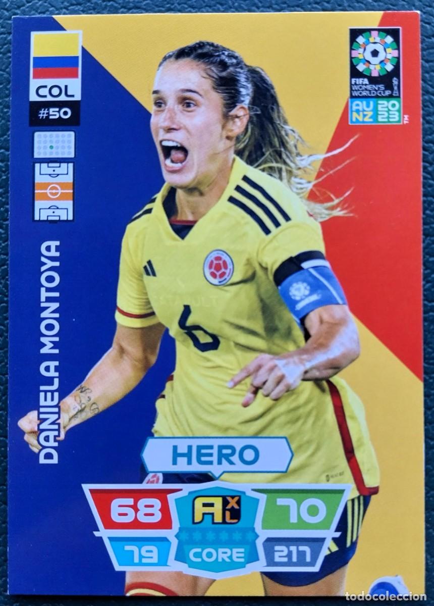 Cromos de f&uacute;tbol: 50 DANIELA MONTOYA COLOMBIA FICHAS ALBUM ADRENALYN FEMENINO MUNDIAL WOMEN'S WORLD AU NZ 2023