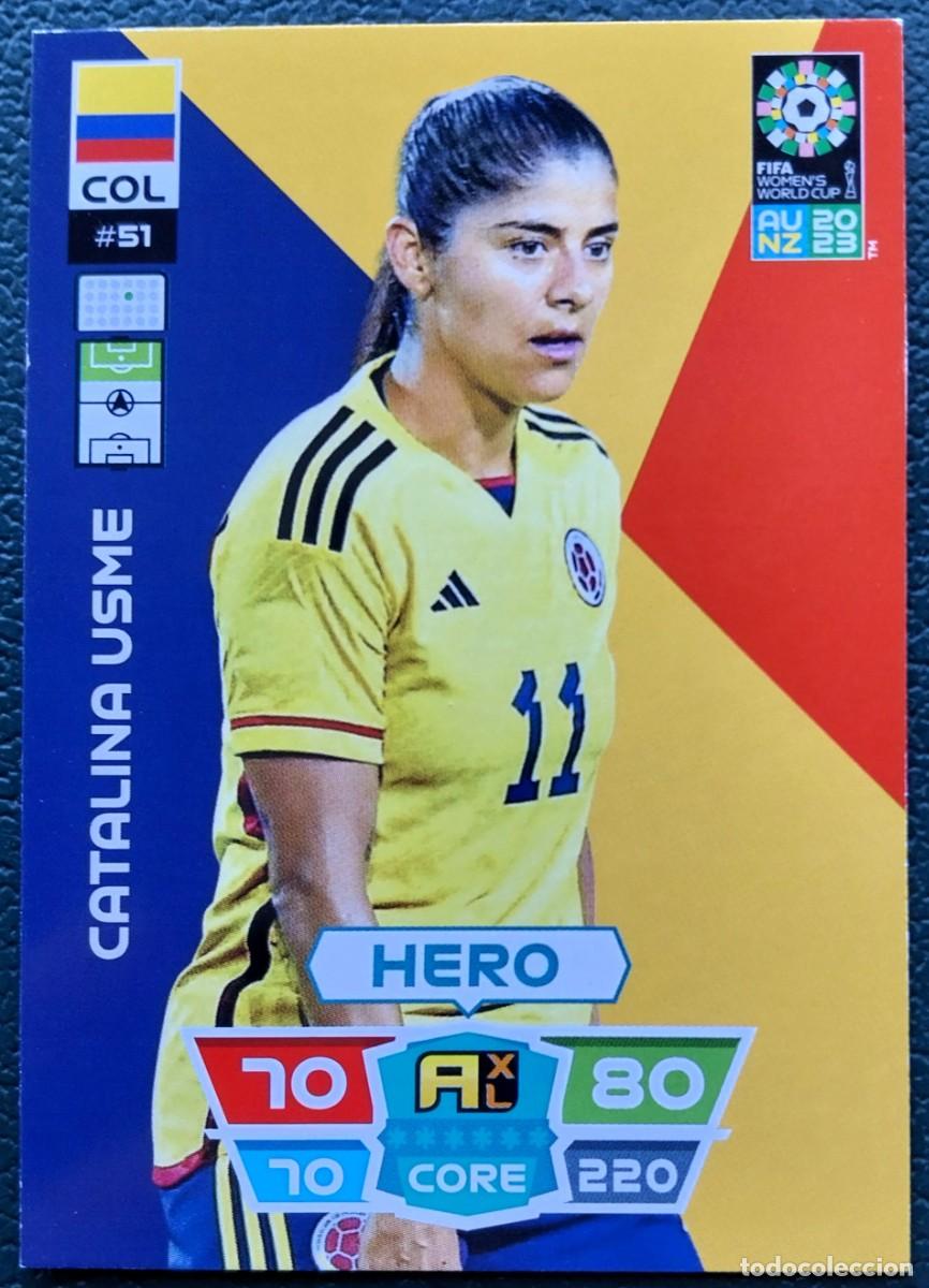 Cromos de f&uacute;tbol: 51 CATALINA USME COLOMBIA FICHAS ALBUM ADRENALYN FEMENINO MUNDIAL WOMEN'S WORLD AU NZ 2023