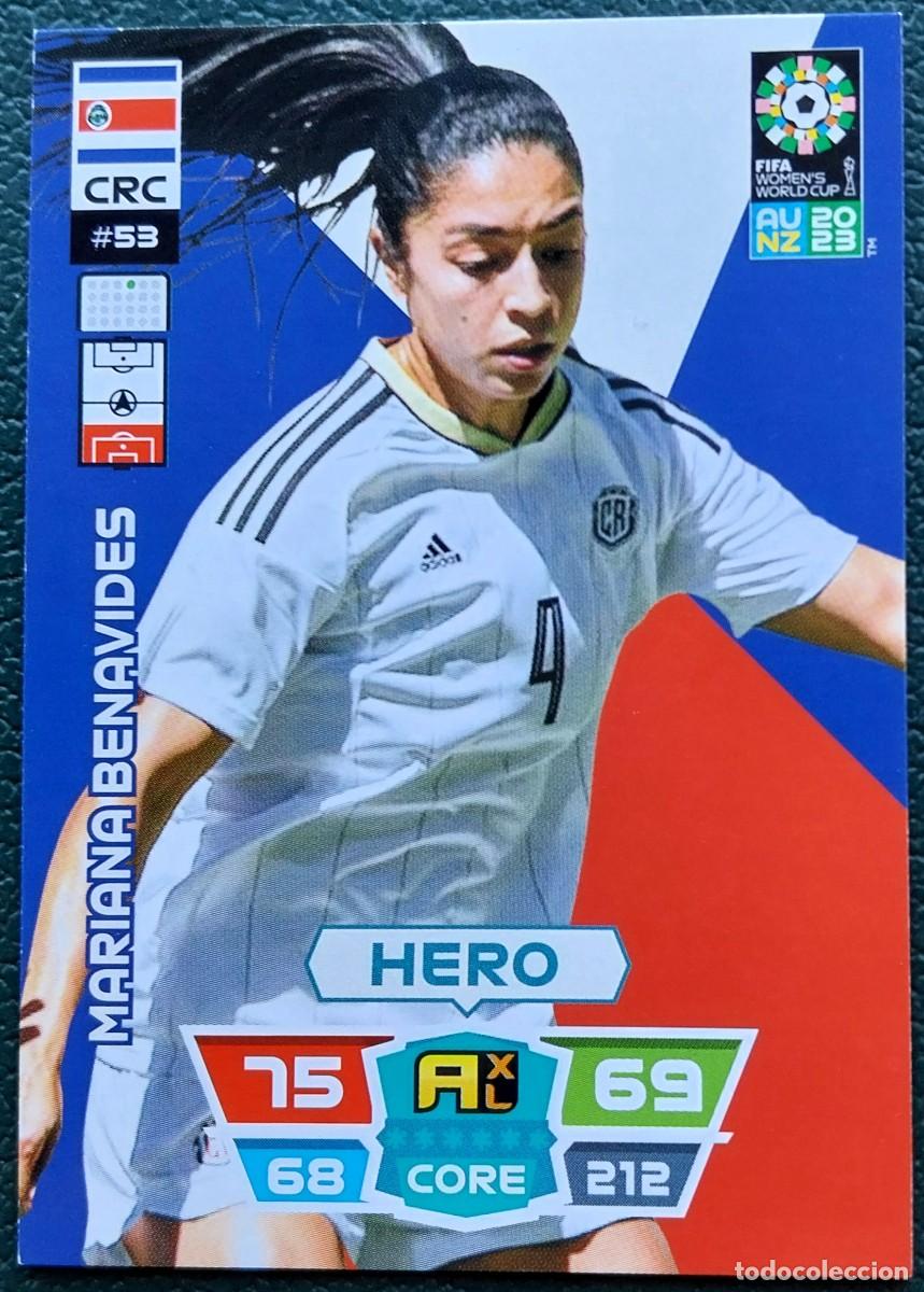 Cromos de f&uacute;tbol: 53 MARIANA BENAVIDES COSTA RICA FICHAS ALBUM ADRENALYN FEMENINO MUNDIAL WOMEN'S WORLD AU NZ 2023