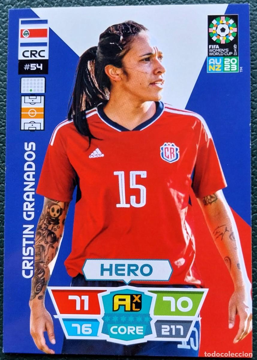 Cromos de f&uacute;tbol: 54 CRISTIN GRANADOS COSTA RICA FICHAS ALBUM ADRENALYN FEMENINO MUNDIAL WOMEN'S WORLD AU NZ 2023