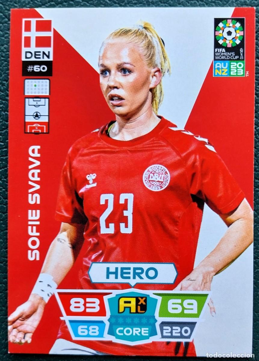 Cromos de f&uacute;tbol: 60 SOFIE SVAVA DINAMARCA FICHAS ALBUM ADRENALYN FEMENINO MUNDIAL WOMEN'S WORLD AU NZ 2023