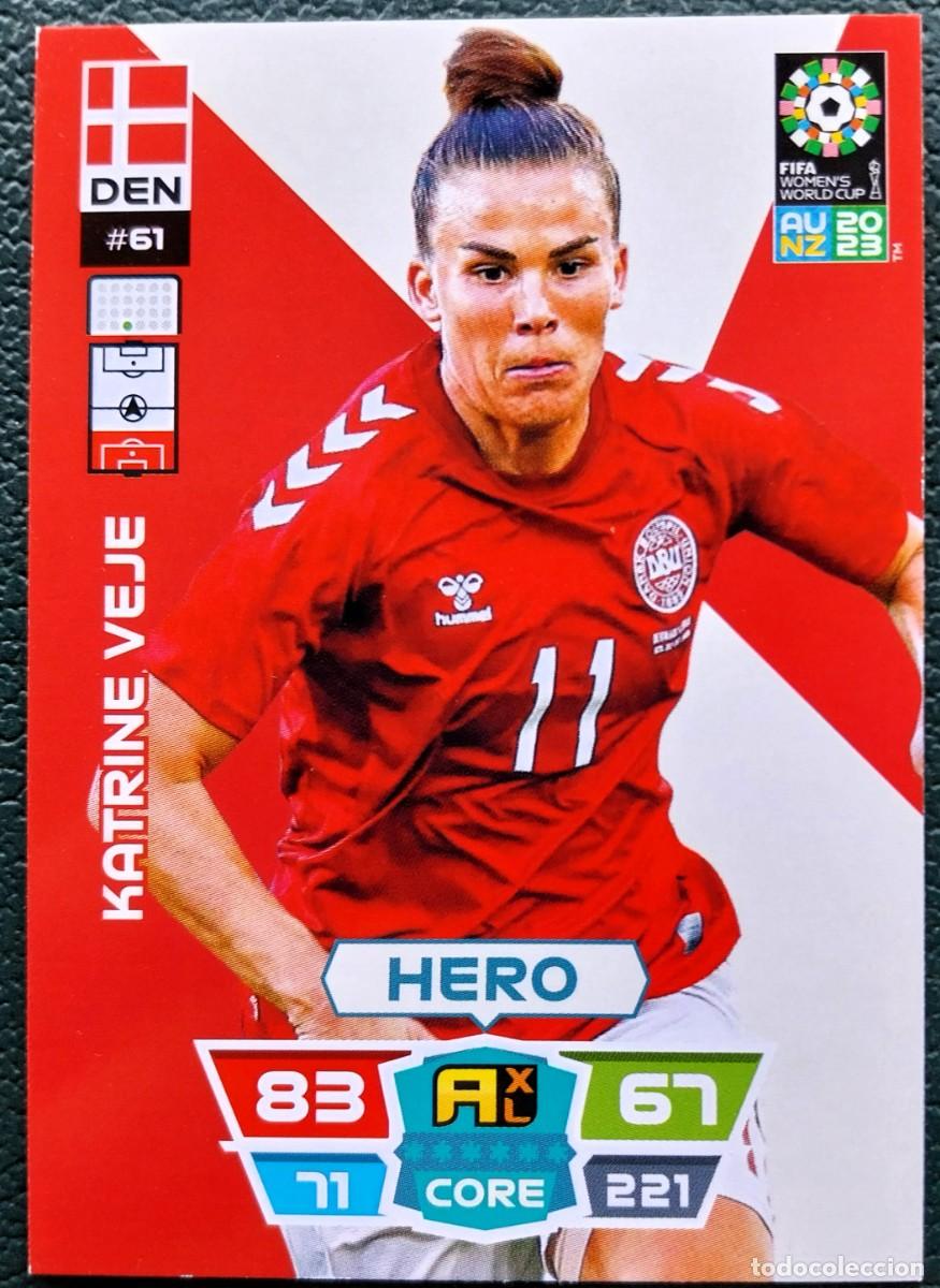 Cromos de f&uacute;tbol: 61 KATRINE VEJE DINAMARCA FICHAS ALBUM ADRENALYN FEMENINO MUNDIAL WOMEN'S WORLD AU NZ 2023