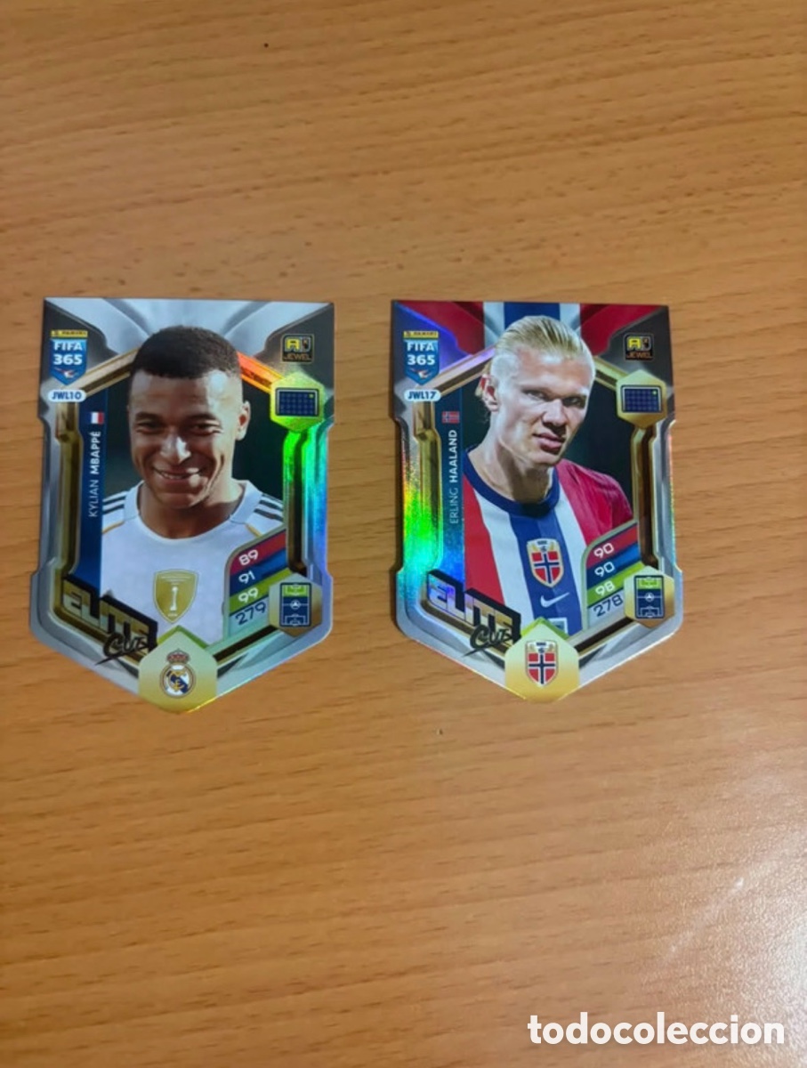 Cromos de f&uacute;tbol: Dos cartas de f&uacute;tbol de la colecci&oacute;n FIFA 365 Elite.
