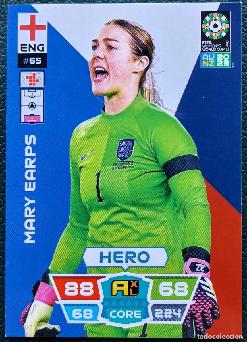 Cromos de f&uacute;tbol: 65 MARY EARPS INGLATERRA FICHAS ALBUM ADRENALYN FEMENINO MUNDIAL WOMEN'S WORLD AU NZ 2023