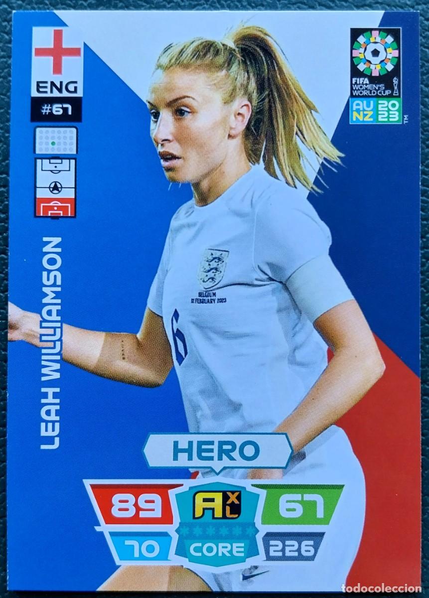 Cromos de f&uacute;tbol: 67 LEAH WILLIAMSON INGLATERRA FICHAS ALBUM ADRENALYN FEMENINO MUNDIAL WOMEN'S WORLD AU NZ 2023