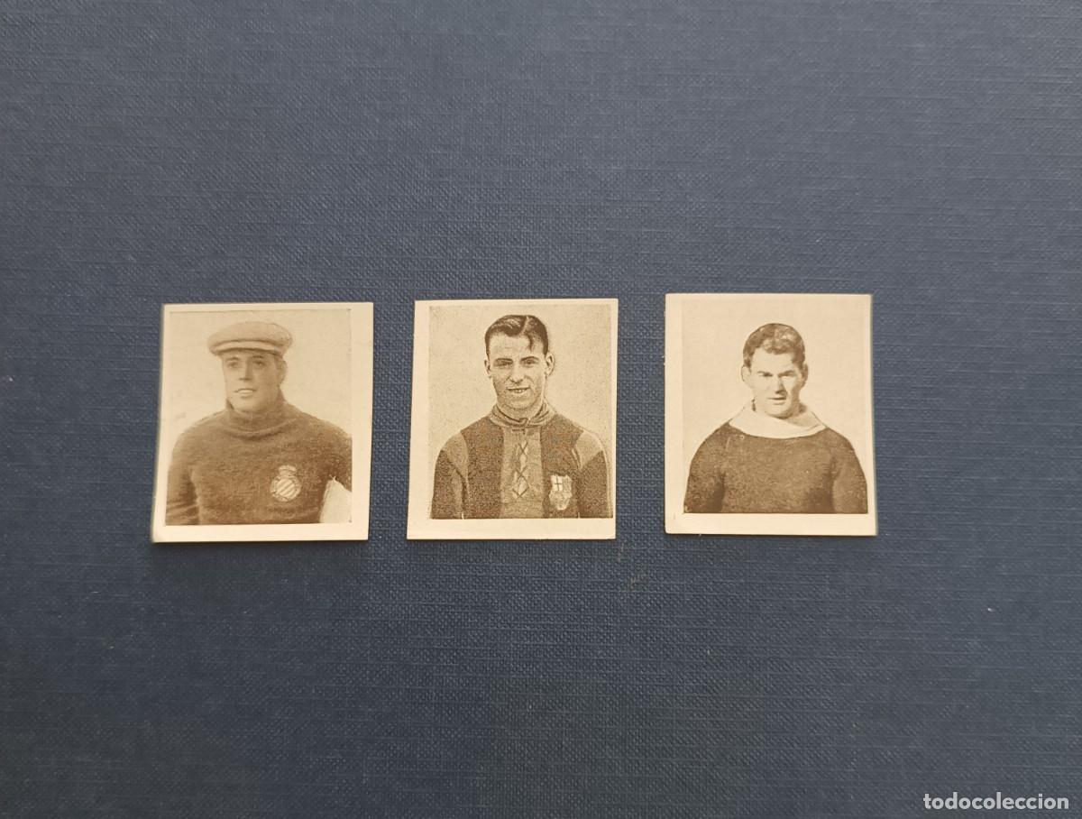 Figurine di Calcio: SAMITIER , ZAMORA INTERNACIONALES Y PLATTKO. PAPEL DE FUMAR FOOT-BALL J. LAPORTA VALOR