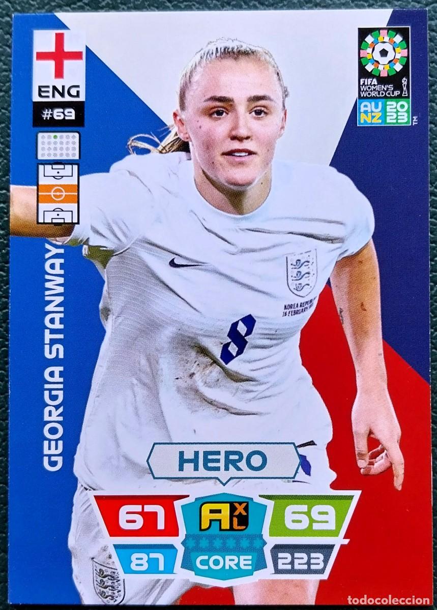 Cromos de f&uacute;tbol: 69 GEORGIA STANWAY INGLATERRA FICHAS ALBUM ADRENALYN FEMENINO MUNDIAL WOMEN'S WORLD AU NZ 2023