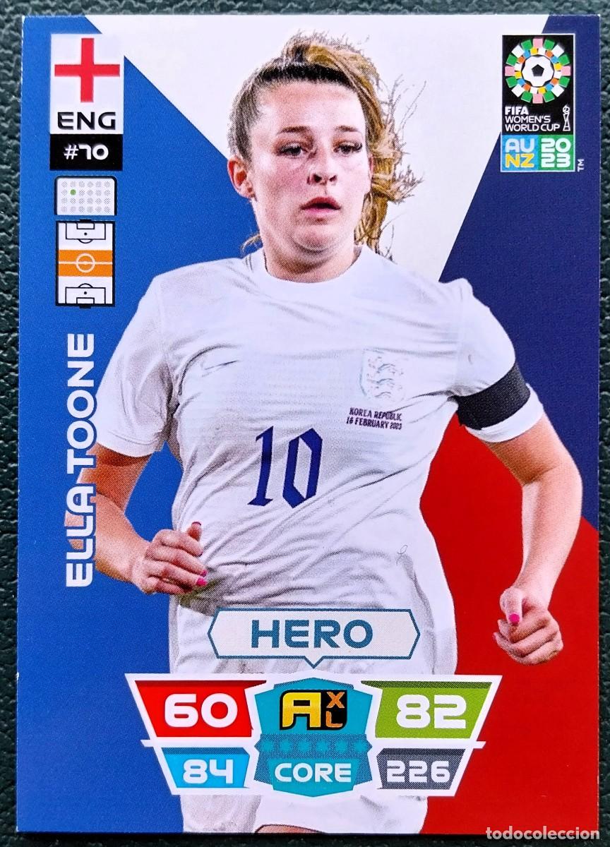 Cromos de f&uacute;tbol: 70 ELLA TOONE INGLATERRA FICHAS ALBUM ADRENALYN FEMENINO MUNDIAL WOMEN'S WORLD AU NZ 2023