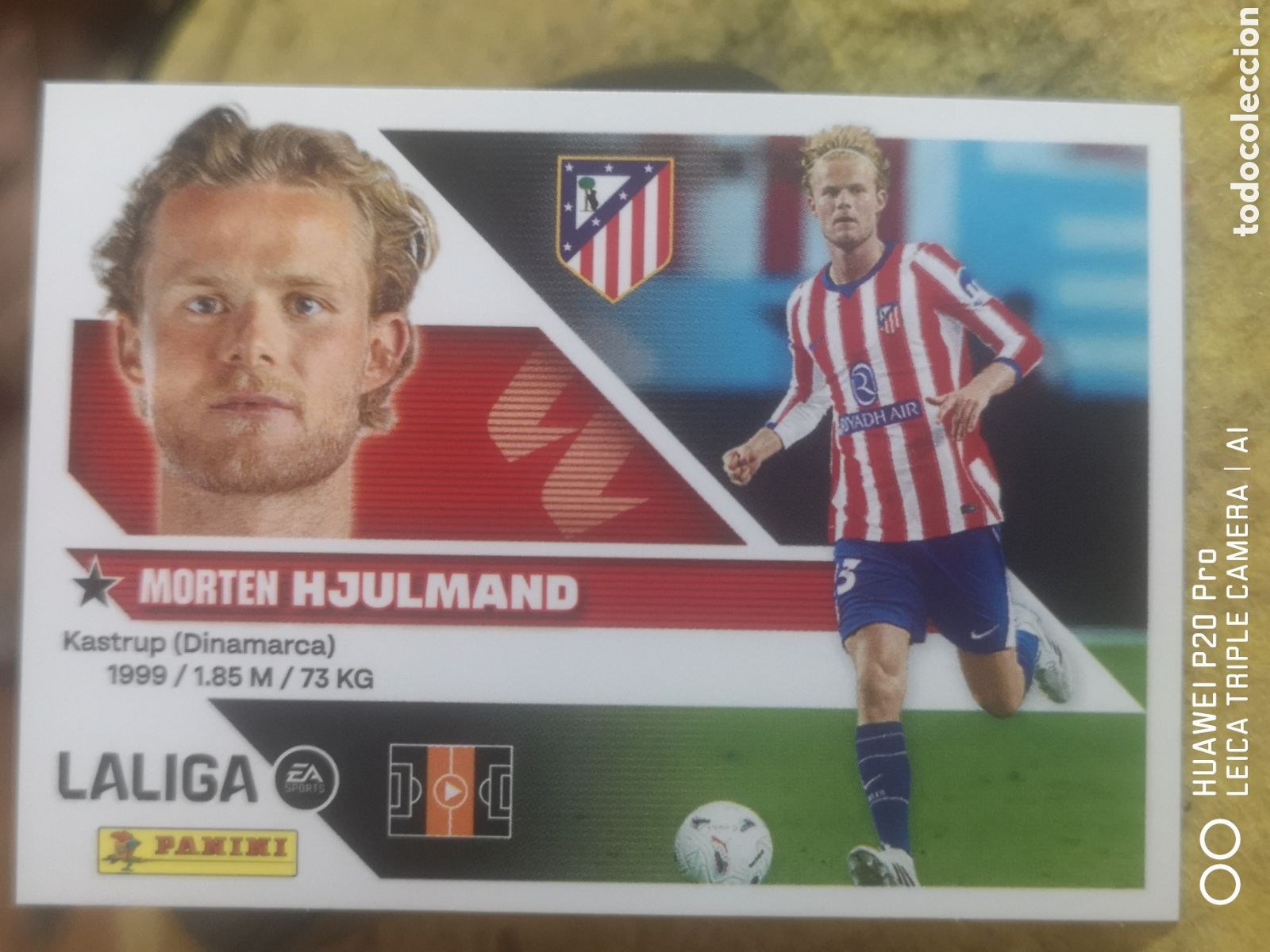 Cromos de f&uacute;tbol: LIGA ESTE 2026 2027 26 27 HJULMAND ULTIMOS FICHAJES 5 ATLETICO DE MADRID