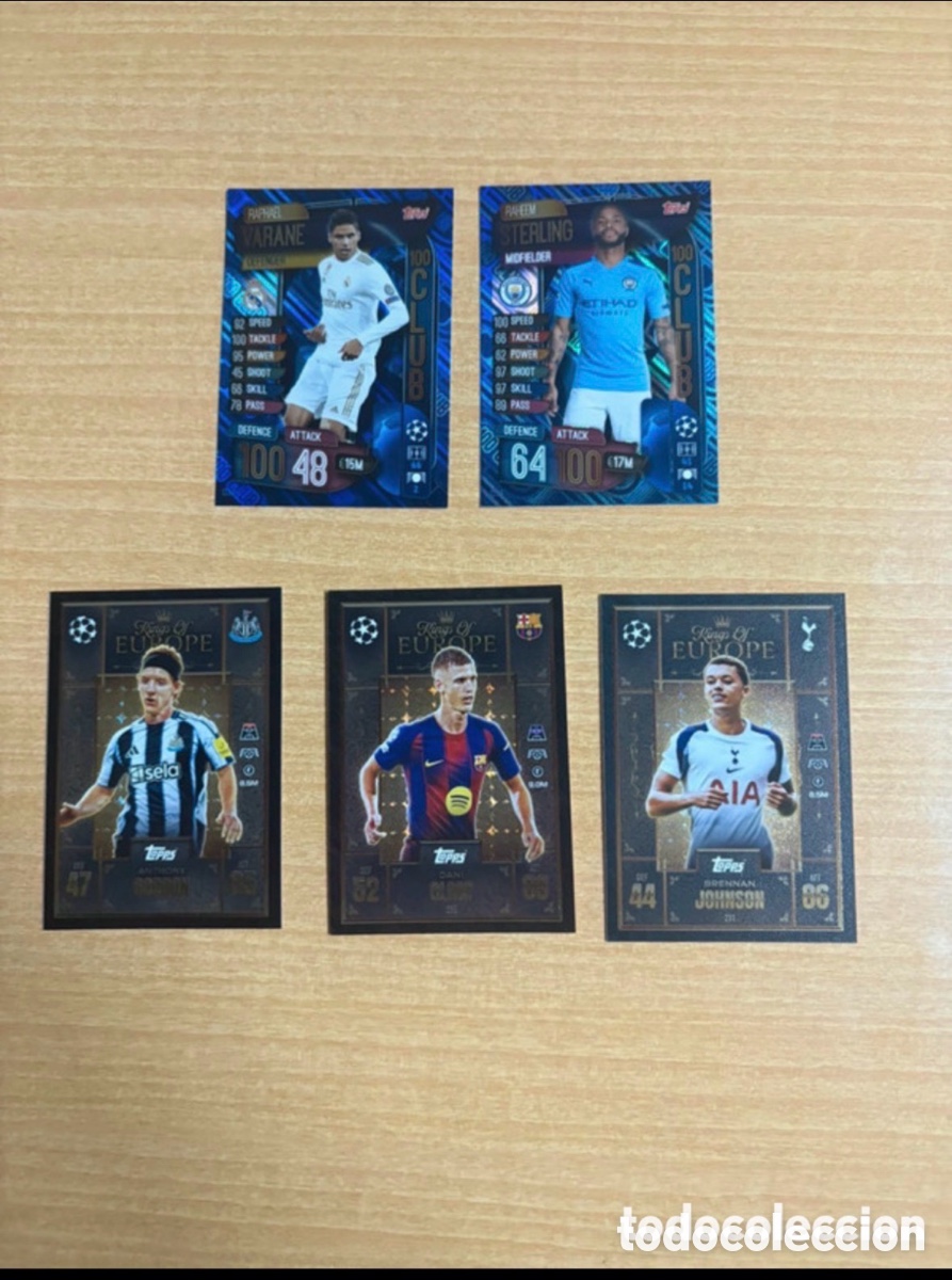 Figurine di Calcio: Pack de cartas de f&uacute;tbol Topps Champions league
