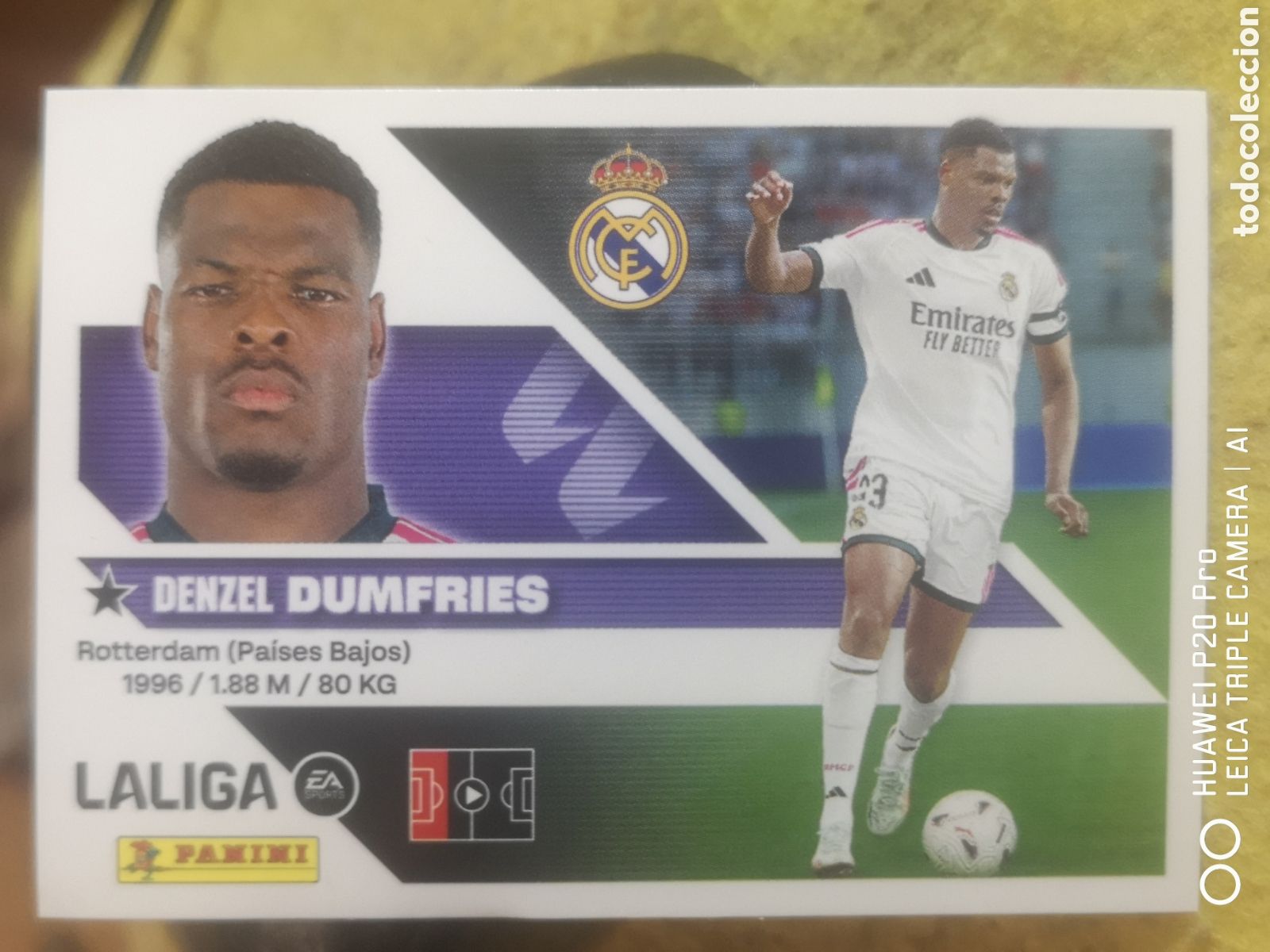 Cromos de f&uacute;tbol: LIGA ESTE 2026 2027 26 27 DUMFRIES ULTIMOS FICHAJES 3 REAL MADRID