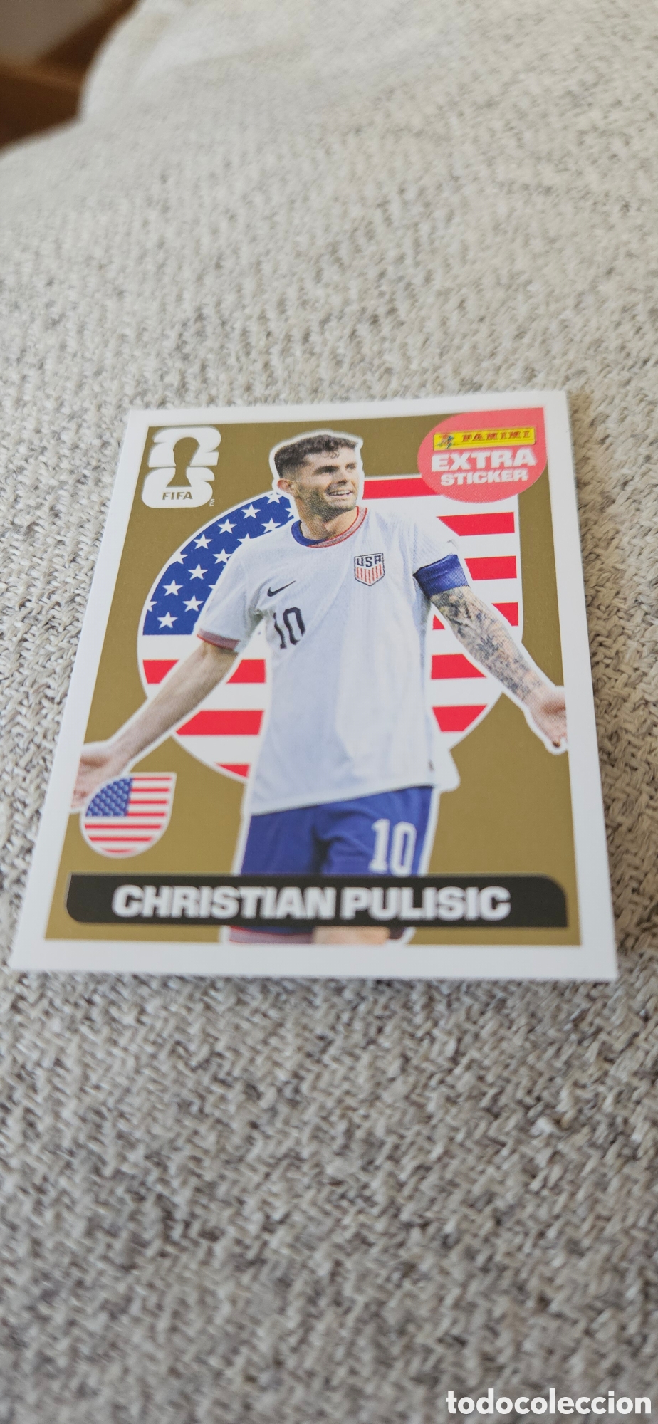 Football Stickers: Extra sticker oro mundial 2026 oro 26 Pulisic estados unidos