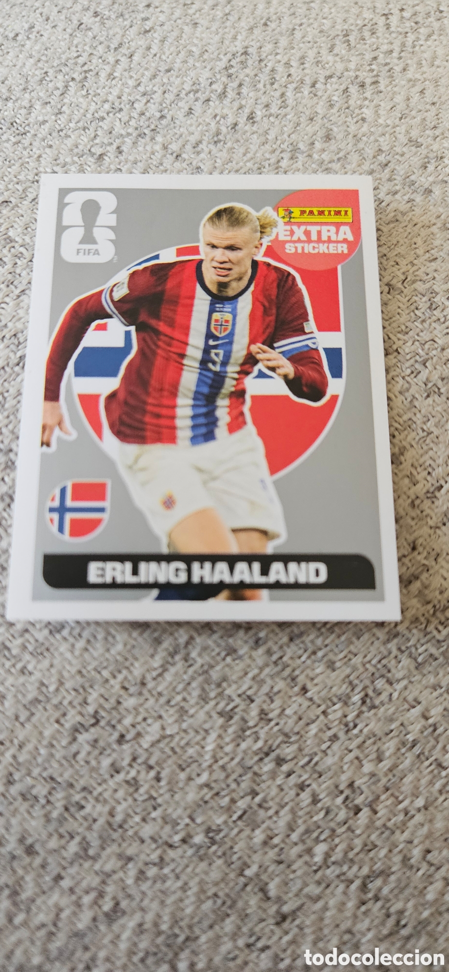 Cartes &agrave; collectionner de Football: Haaland Noruega Extra sticker oro mundial 2026 26 estados unidos