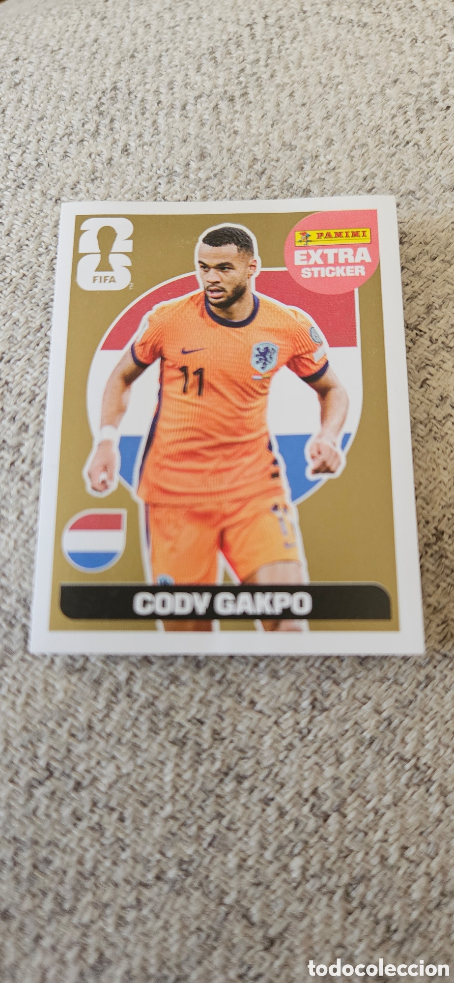 Cromos de Futebol: Gakpo Extra sticker oro mundial 2026 oro 26 estados unidos
