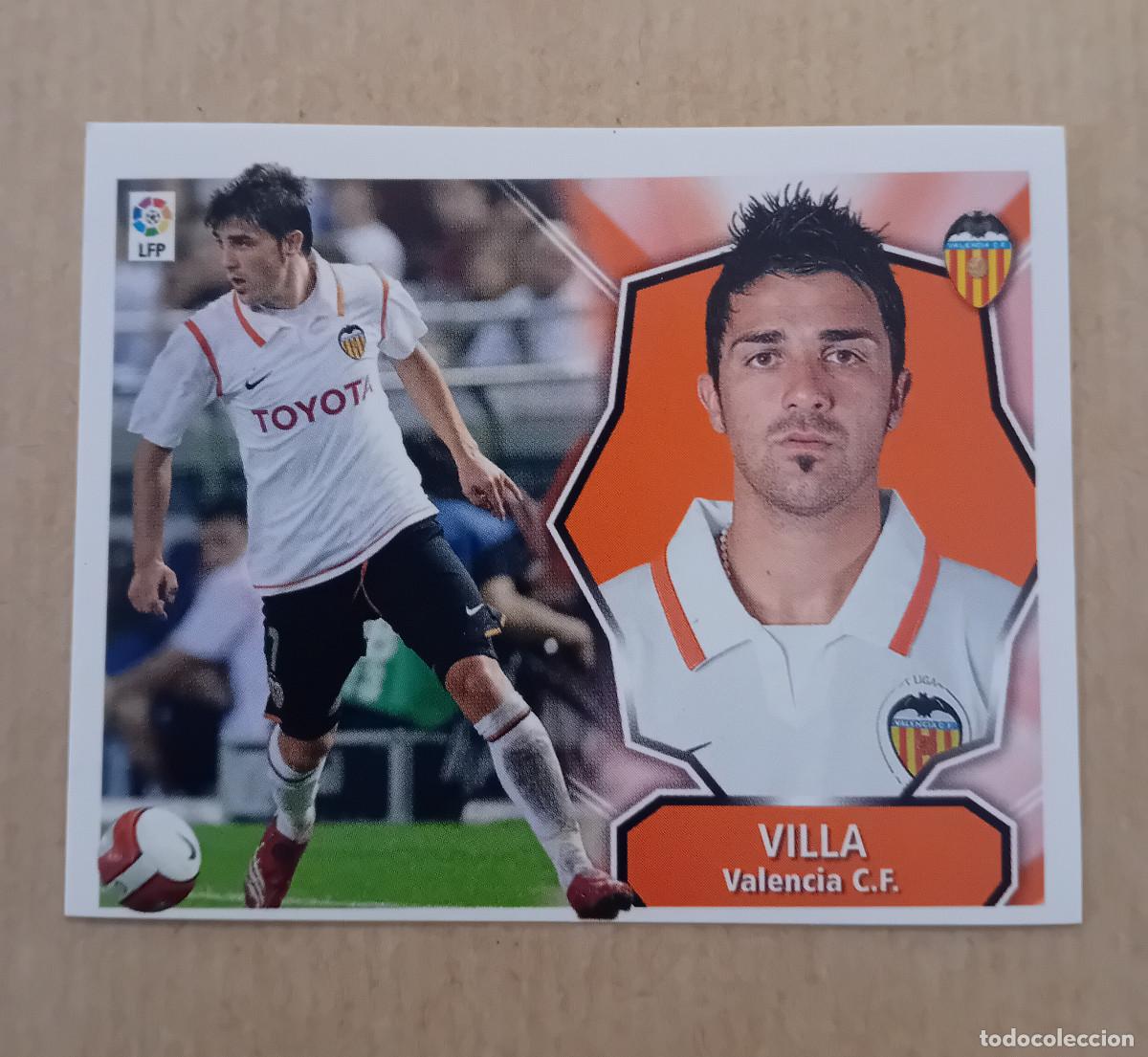 Cromos de f&uacute;tbol: CROMOS - LIGA BBVA 2008 / 2009 - Ediciones Este (Panini) - Villa (Valencia C.F.)