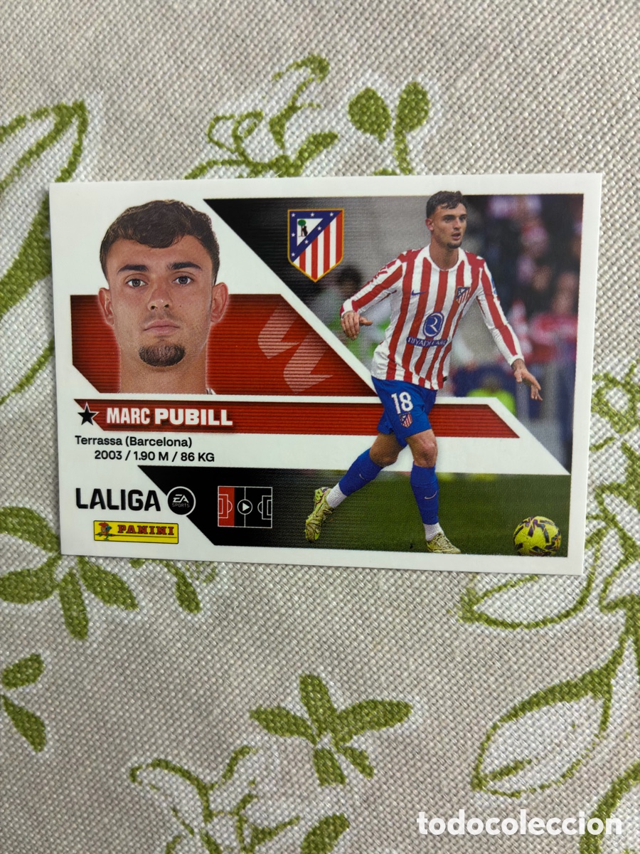 Cromos de f&uacute;tbol: Cromo Marc Pubill (Atl&eacute;tico de Madrid) N&ordm; 7 - Colecci&oacute;n Este LIGA 2026-27 Panini (Sin Pegar)