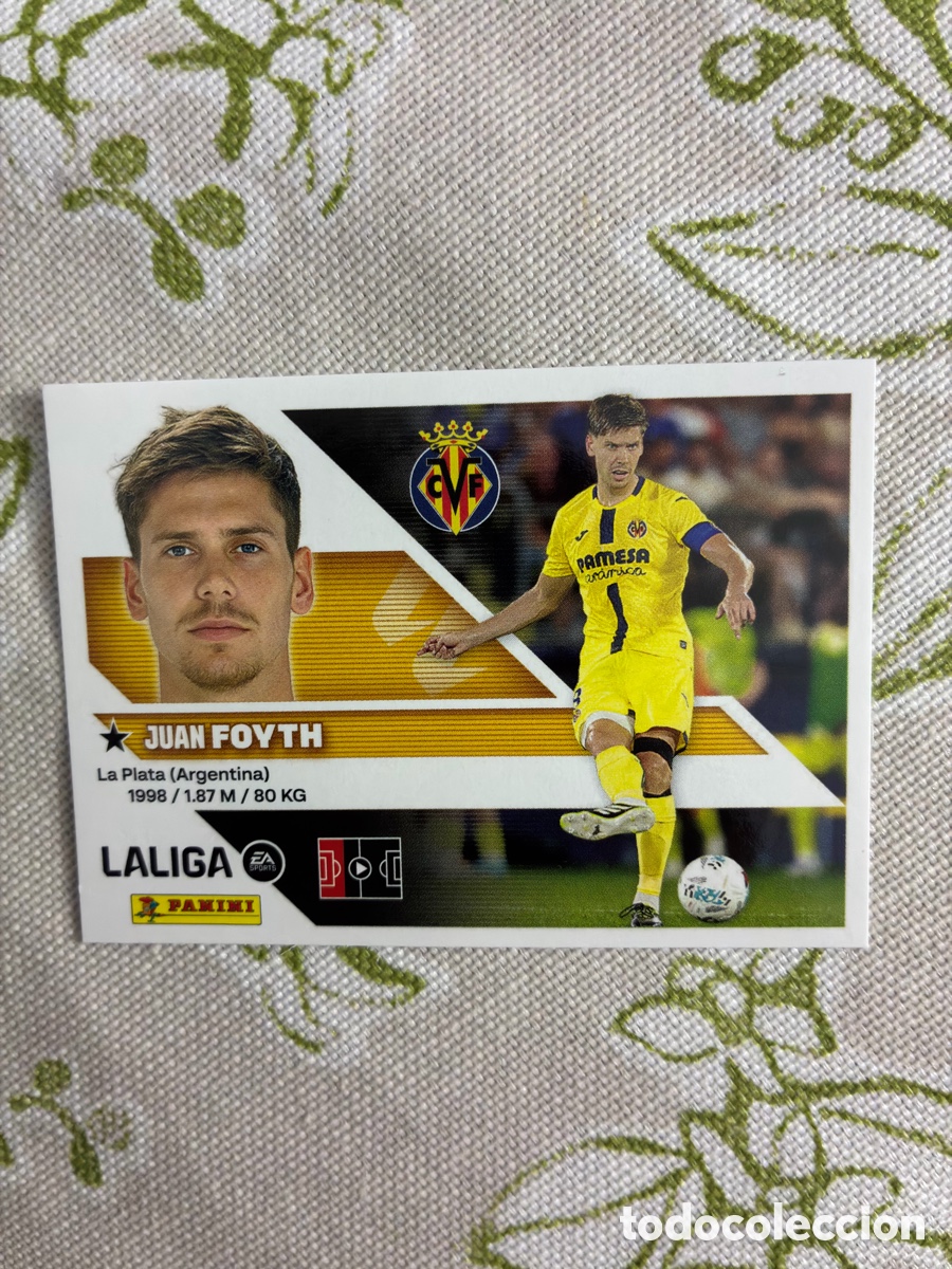 Cromos de f&uacute;tbol: Cromo Juan Foyth (Villarreal CF) N&ordm; 7A - Colecci&oacute;n Este LIGA 2026-27 Panini (Sin Pegar)