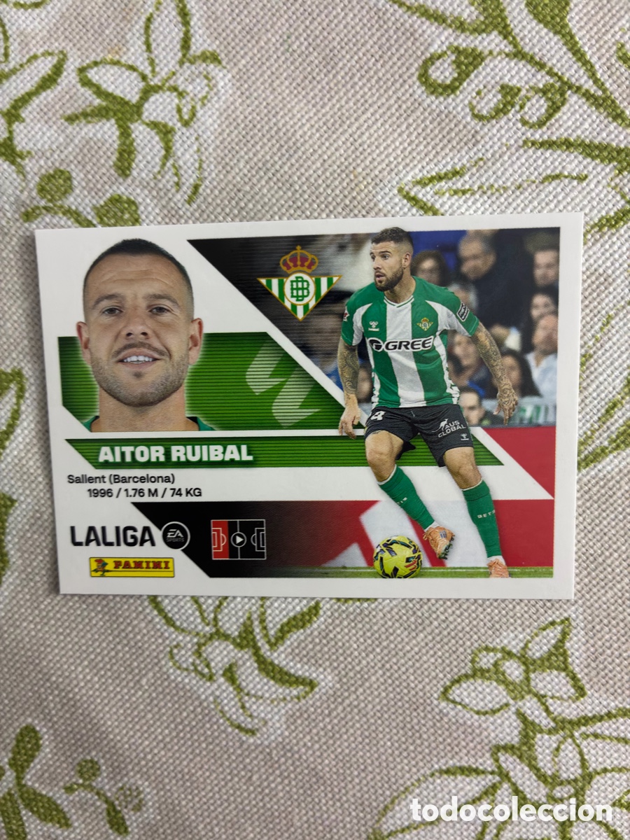 Figurine di Calcio: Cromo Aitor Ruibal (Real Betis) N&ordm; 5A - Colecci&oacute;n Este LIGA 2026-27 Panini (Sin Pegar)