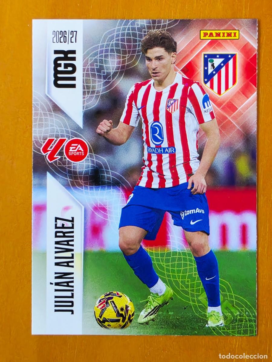 Cromos de f&uacute;tbol: 71 Juli&aacute;n &Aacute;lvarez, Atl&eacute;tico de Madrid, Panini Megacracks MGK 2026 2027 26 27