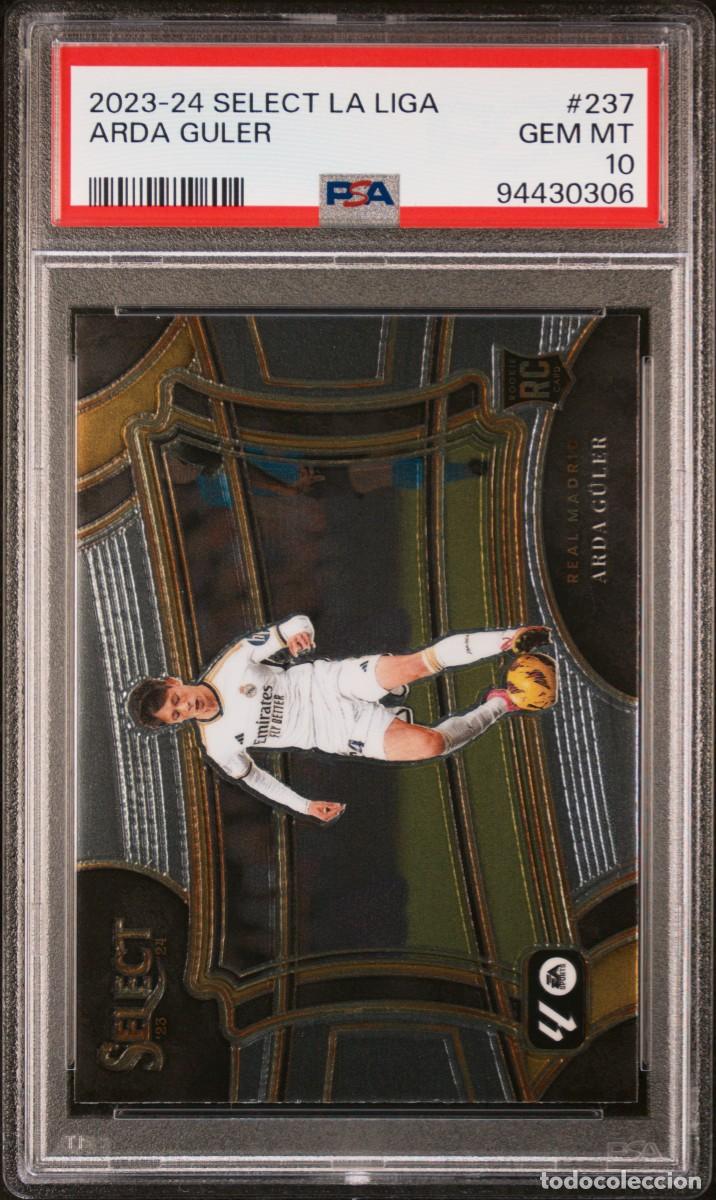 Cromos de f&uacute;tbol: Rookie Arda Guler #237 Real Madrid Panini Select La Liga 2023 24 PSA 10