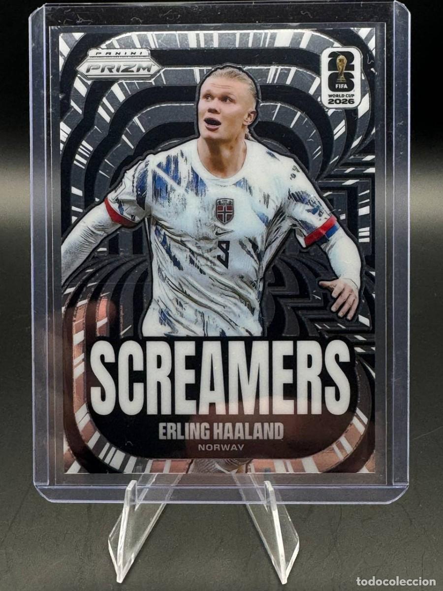Cromos de f&uacute;tbol: Erling Haaland Panini Prizm Screamers #15