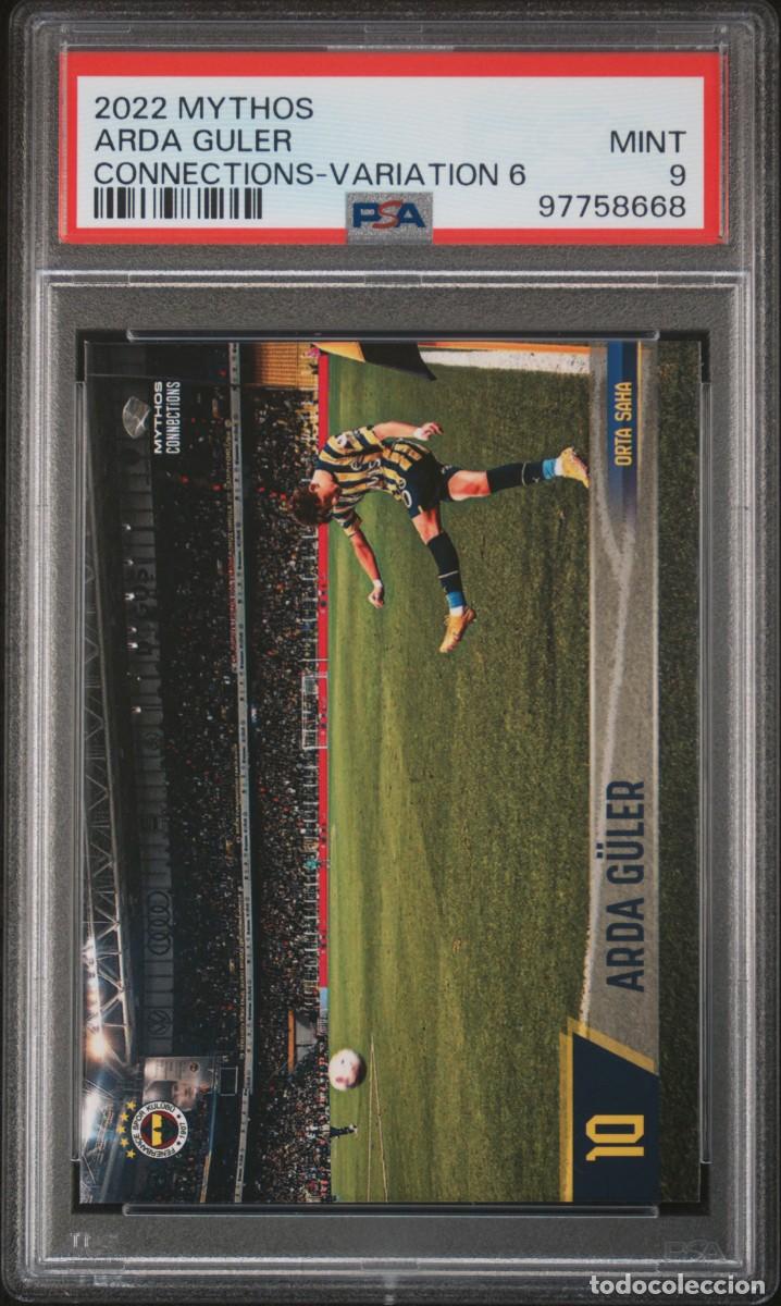 Football Stickers: RC Arda Guler Fenerbah&ccedil;e Spor Kul&uuml;b&uuml; Mythos Connections Variation 6 2022 PSA 9