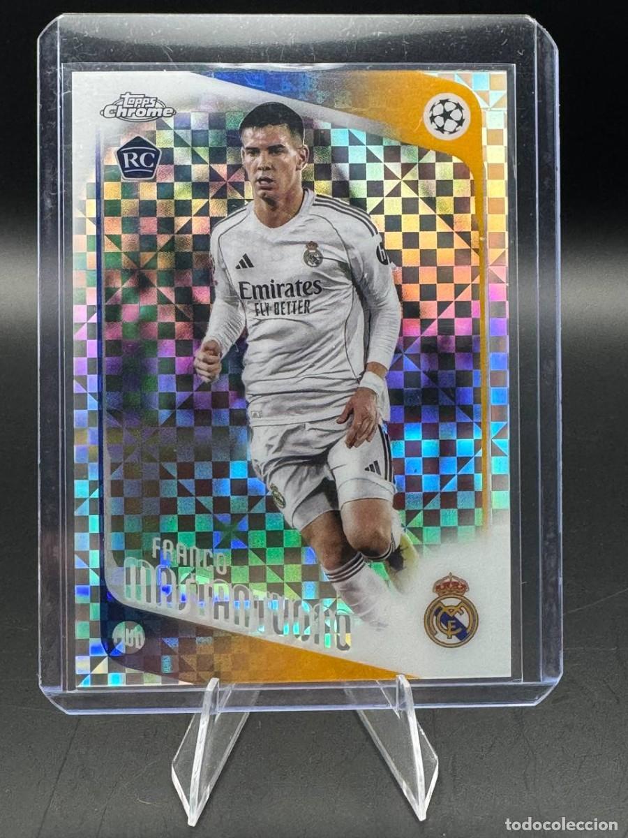 Cromos de f&uacute;tbol: Franco Mastantuono Topps Chrome Prism Refractor RC