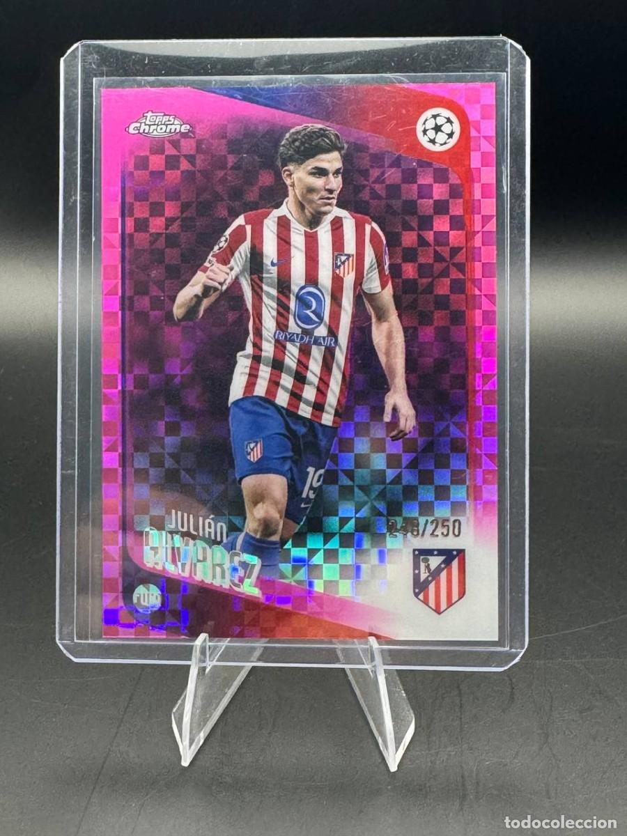 Cromos de f&uacute;tbol: Juli&aacute;n &Aacute;lvarez Chrome Pink /250 #154