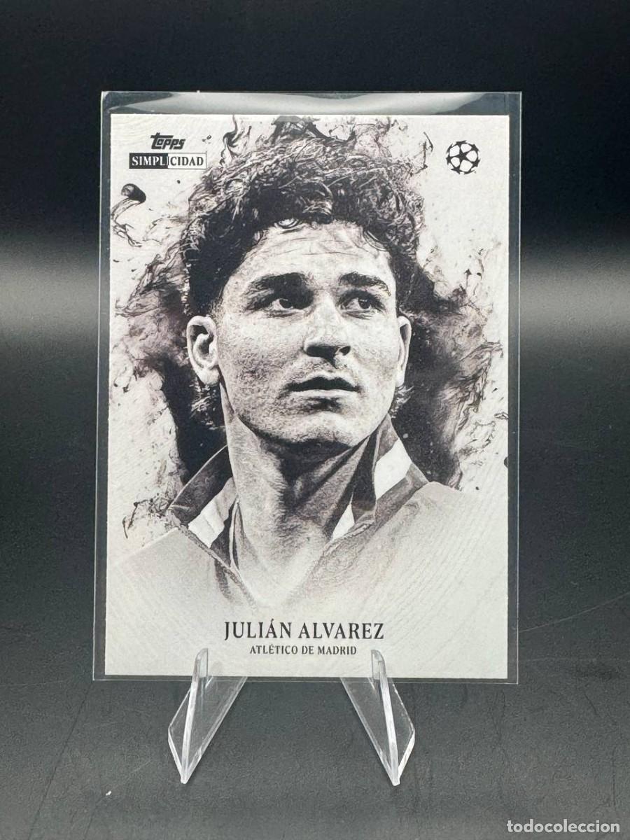 Cromos de f&uacute;tbol: Juli&aacute;n &Aacute;lvarez Simplicidad Retrato