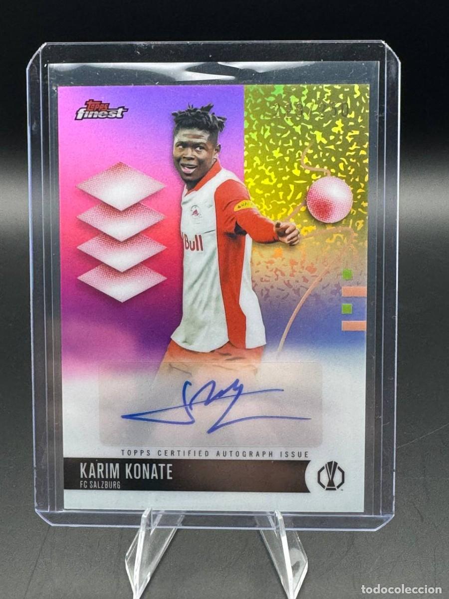 Cromos de f&uacute;tbol: Karim Konate Topps Finest Base Autograph BA-KR