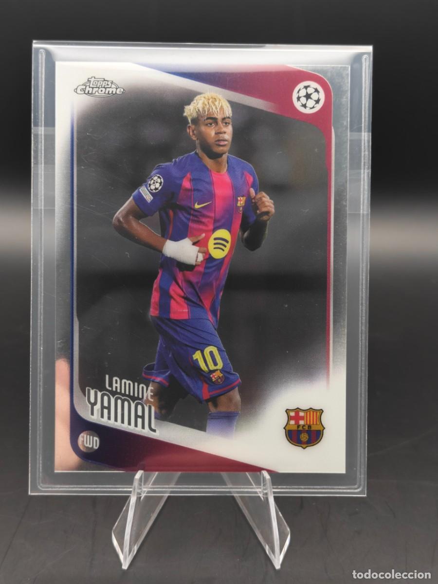 Cromos de f&uacute;tbol: Lamine Yamal Topps Chrome UEFA #10 Base