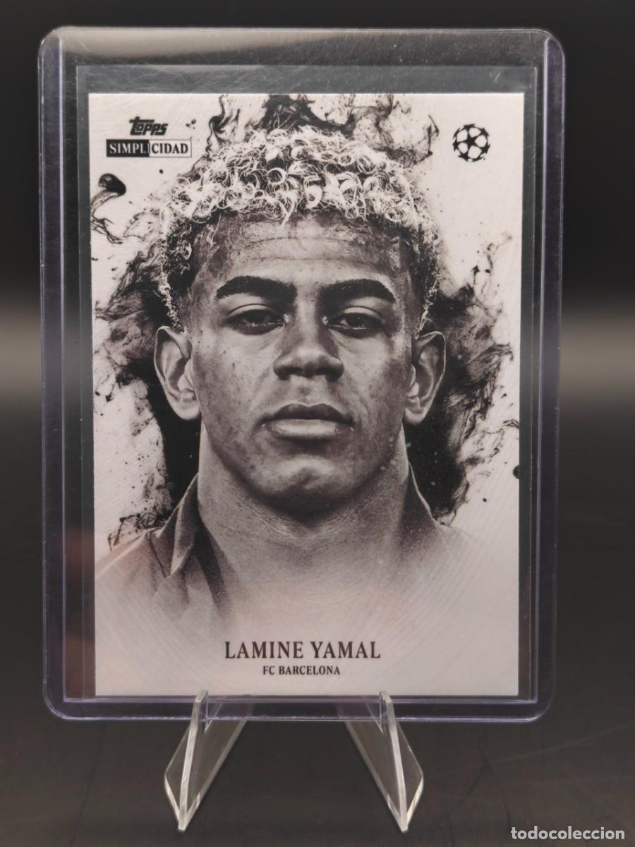 Football Stickers: Lamine Yamal Topps Simplicidad Retrato