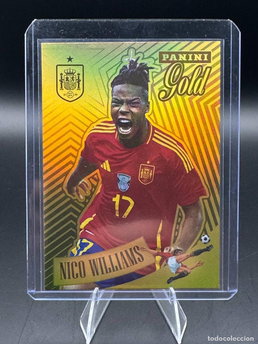 Football Stickers: Nico Williams Panini Gold #90