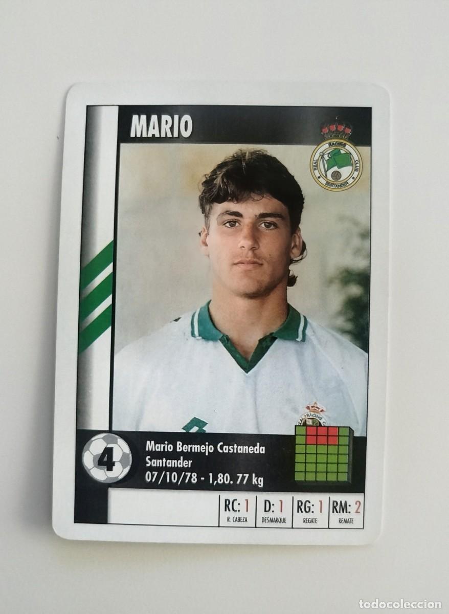 Football Stickers: Mario Bermejo MARCA SUPER GOL RACING DE SANTANDER 95 96 / 1995 1996