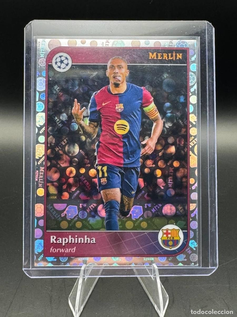 Cromos de Futebol: Raphinha Topps Merlin Soccer Ball Refractor #192